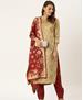 Picture of Shapely Beige Straight Cut Salwar Kameez