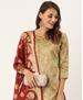 Picture of Shapely Beige Straight Cut Salwar Kameez