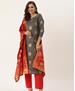 Picture of Beauteous Grey Straight Cut Salwar Kameez