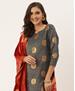 Picture of Beauteous Grey Straight Cut Salwar Kameez