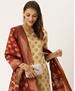 Picture of Splendid Beige Straight Cut Salwar Kameez