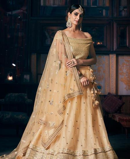 Picture of Taking Cream Lehenga Choli