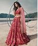 Picture of Exquisite Gajari Red Lehenga Choli