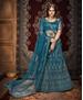 Picture of Excellent Blue Lehenga Choli