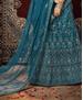 Picture of Excellent Blue Lehenga Choli