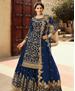 Picture of Appealing Blue Straight Cut Salwar Kameez