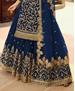 Picture of Appealing Blue Straight Cut Salwar Kameez