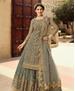 Picture of Enticing Grey Straight Cut Salwar Kameez