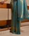 Picture of Excellent Teal Blue Silk Saree