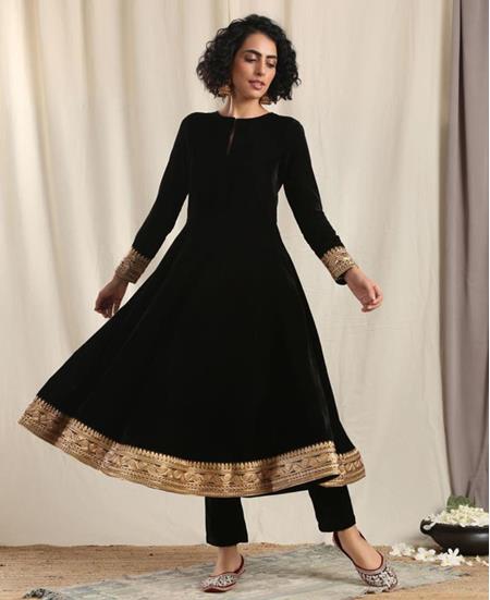 Picture of Sublime Black Readymade Salwar Kameez