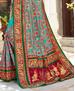 Picture of Sublime Turquoise Silk Saree