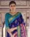 Picture of Beautiful Blue Silk Saree