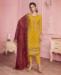 Picture of Sightly Musterd Straight Cut Salwar Kameez