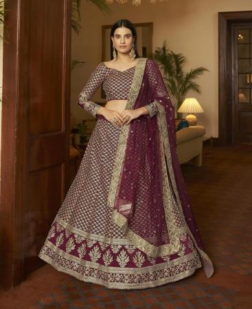 Picture of Taking Maroon Lehenga Choli