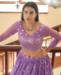 Picture of Exquisite Lilac Lehenga Choli