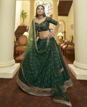 Picture of Amazing Green Lehenga Choli