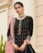 Picture of Nice Black Straight Cut Salwar Kameez