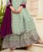 Picture of Elegant Sky Blue Straight Cut Salwar Kameez