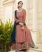 Picture of Admirable Peach Straight Cut Salwar Kameez