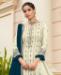 Picture of Amazing White Straight Cut Salwar Kameez