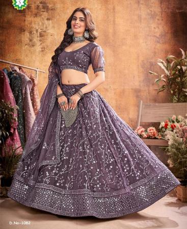 Picture of Stunning Warm Gray Lehenga Choli