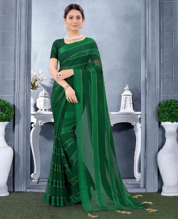 Picture of Exquisite Botel Green Casual Saree