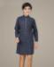 Picture of Statuesque Navy Blue Kids Kurta Pyjama