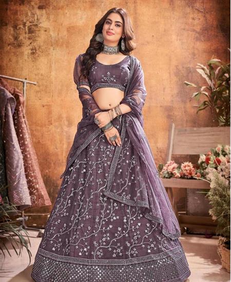 Picture of Grand Warm Grey Lehenga Choli