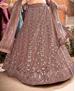 Picture of Bewitching Dark Brown Lehenga Choli