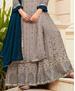 Picture of Graceful Grey Straight Cut Salwar Kameez