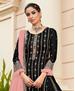 Picture of Nice Black Straight Cut Salwar Kameez