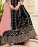 Picture of Nice Black Straight Cut Salwar Kameez