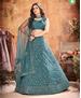 Picture of Magnificent Dark Rama Lehenga Choli