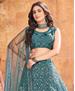 Picture of Magnificent Dark Rama Lehenga Choli