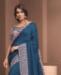 Picture of Elegant Teal Blue Casual Saree