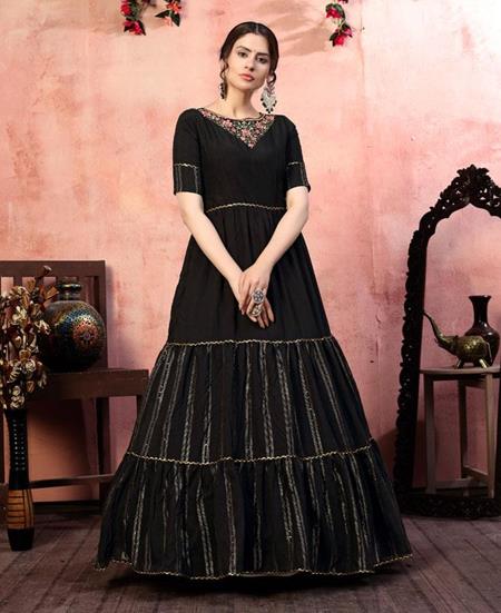 Picture of Magnificent Black Party Wear Gown