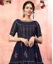 Picture of Resplendent Navy Party Wear Gown