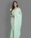 Picture of Shapely Blue Georgette Saree