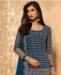 Picture of Radiant Blue Straight Cut Salwar Kameez