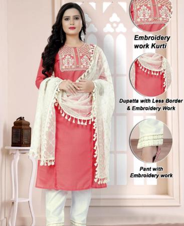 Picture of Graceful Peach Readymade Salwar Kameez