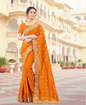 Picture of Ideal Mustard Casual Saree