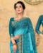 Picture of Amazing Sky Blue Chiffon Saree