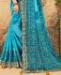 Picture of Amazing Sky Blue Chiffon Saree