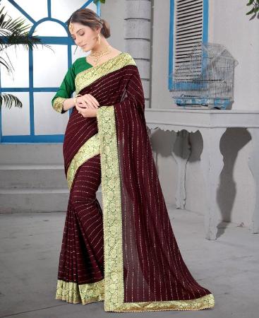 Picture of Resplendent Coffee Casual Saree