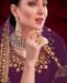 Picture of Resplendent Purple Anarkali Salwar Kameez