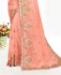 Picture of Elegant Peach Net Saree