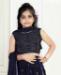 Picture of Marvelous Navy Blue Kids Lehenga Choli