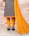 Picture of Shapely Grey Cotton Salwar Kameez