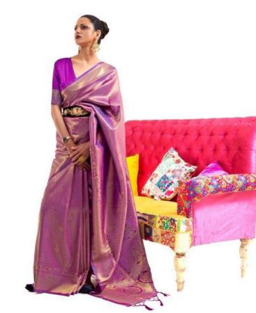 Picture of Exquisite Purple Casual Saree