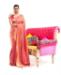 Picture of Admirable Tomato Red Casual Saree